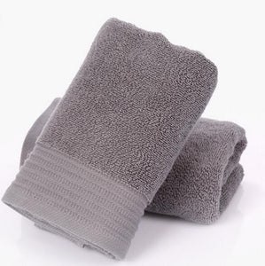 QCZX  100% Cotton Towels Soft Cotton Machine Washable Extra Large Bath Towel (35cm-by-75cm) - Luxury Bath Sheet - Gray D40