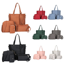 Load image into Gallery viewer, THINKTHENDO 4pcs Women Lady Fashion Handbag Shoulder Bags Tote Purse Messenger Satchel Set