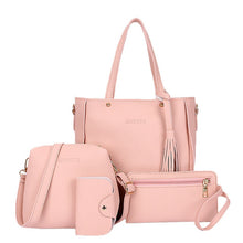 Load image into Gallery viewer, THINKTHENDO 4pcs Women Lady Fashion Handbag Shoulder Bags Tote Purse Messenger Satchel Set