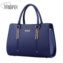 Load image into Gallery viewer, Women Bag Vintage Handbag Casual Tote Fashion Women Messenger Bags Shoulder Top-Handle Purse Wallet Leather 2019 New Black Blue