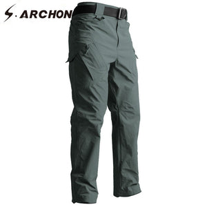 S.ARCHON IX9 Tactical Style Pants Autumn Military Army SWAT Combat Cargo Pants Men Casual Quick Dry 3 colors Solid Trousers