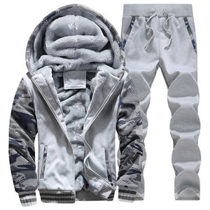 Winter Fleece Hoodies Men Casual Hooded