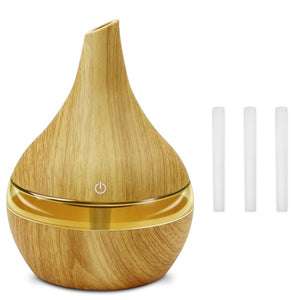 Electric Aroma Air Diffuser Wood Ultrasonic Air Humidifier Essential Oil Aromatherapy Cool Mist Maker