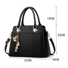 Load image into Gallery viewer, Ladies Purses Satchel Shoulder Bags Tote Bag(Black)