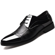 Load image into Gallery viewer, Business Oxford Leather Shoes Men Breathable Rubber Formal Dress Flats Footwear