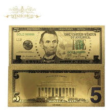 Load image into Gallery viewer, NFL Super Bowl Banknotes 100 Dollar Bills Banknote in 24K Gold Plated Paper Money For Gifts