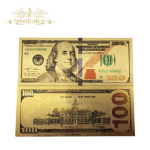 Load image into Gallery viewer, NFL Super Bowl Banknotes 100 Dollar Bills Banknote in 24K Gold Plated Paper Money For Gifts