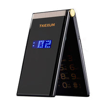 Load image into Gallery viewer, TKEXUN Flip Touch HandwritingScreen 3.0&quot; Display Telephone Speed DialSOS Metal Body Senior Not Smart Mobile Cell Phone