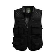 Load image into Gallery viewer, Summer Mesh Vest For Men Spring Autumn Male Casual Thin Breathable Multi Pocket Waistcoat Mens Baggy 5XL Vest With Many Pockets