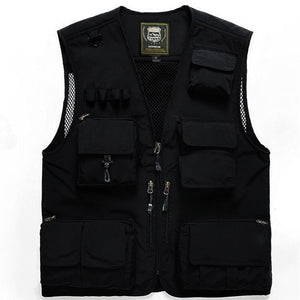 Fishing Vests Quick Dry Breathable Multi Pocket Mesh Vest Sleeveless