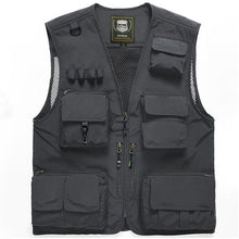 Load image into Gallery viewer, Fishing Vests Quick Dry Breathable Multi Pocket Mesh Vest Sleeveless