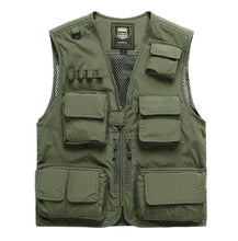 Load image into Gallery viewer, Fishing Vests Quick Dry Breathable Multi Pocket Mesh Vest Sleeveless