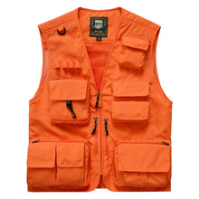 Load image into Gallery viewer, Fishing Vests Quick Dry Breathable Multi Pocket Mesh Vest Sleeveless