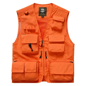 Fishing Vests Quick Dry Breathable Multi Pocket Mesh Vest Sleeveless