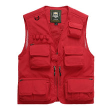 Load image into Gallery viewer, Fishing Vests Quick Dry Breathable Multi Pocket Mesh Vest Sleeveless