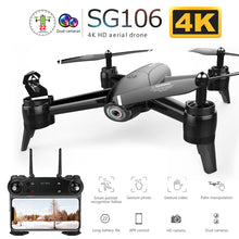 Load image into Gallery viewer, SG106 WiFi FPV RC Drone with 720P or 1080P or 4K HD Dual  Camera Optical Flow  Aerial Video RC Quadcopter for Toys Kid RC Dron