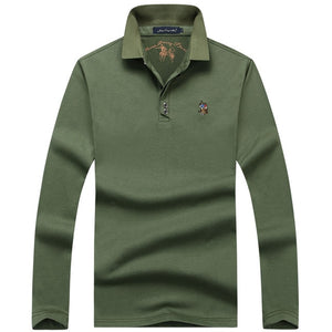 Men's Polo Casual Long Sleeve Shirts