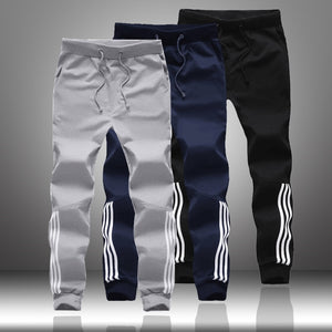 Spring Autumn Men Casual Sweatpants 2019 Mens Sportswear Joggers Striped Pants Fashion Male Skinny Slim Fitted Gyms Harem Pants